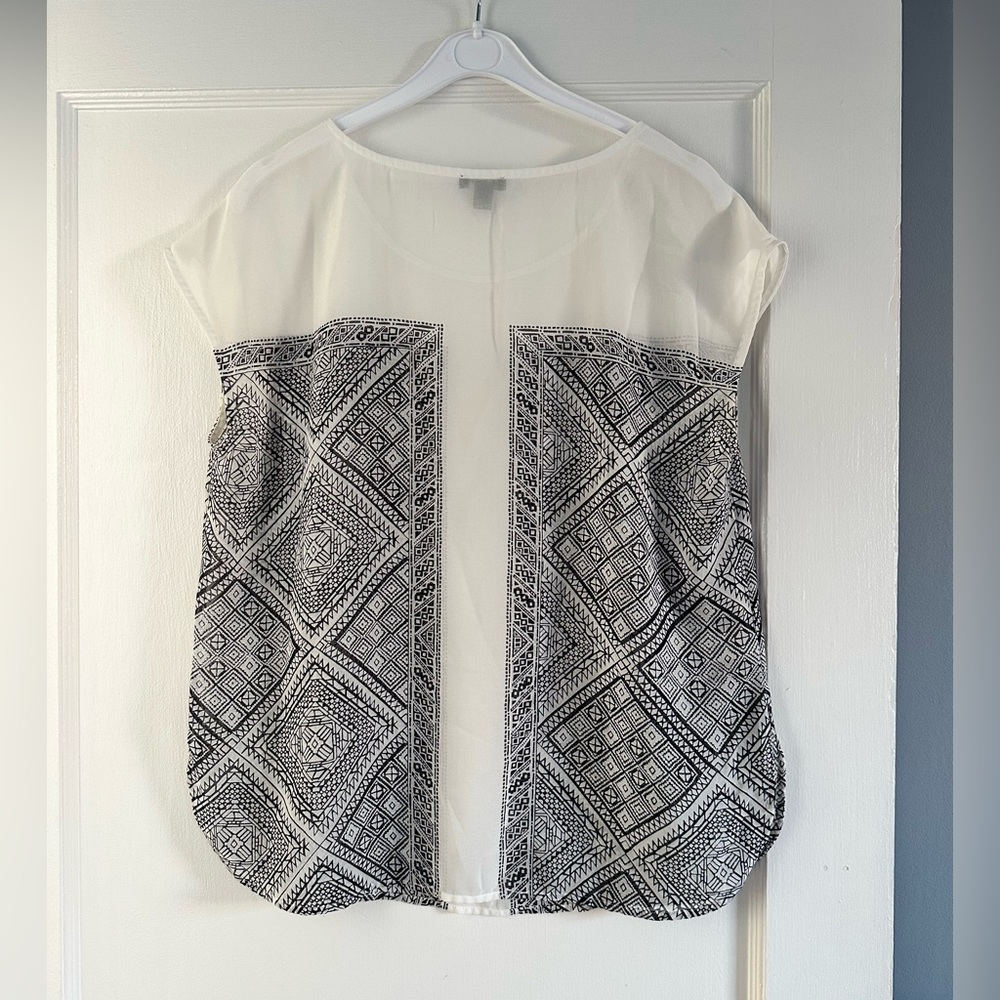 Ann Taylor Black & White Blouse - Picture 2 of 5